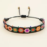 Ethnic Style Flower Glass Beaded Women's Bracelets 1 Piece sku image 1