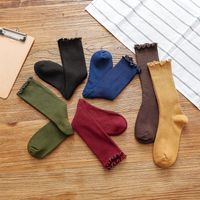 Women's Sweet Solid Color Cotton Ankle Socks main image 5