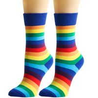 Unisex Fashion Stripe Cotton Ankle Socks sku image 6
