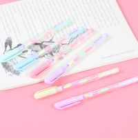 Student 0.8mm Hand Account Candy 6 Color Rainbow Highlighter Gel Pen Set main image 5