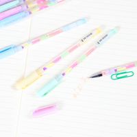 Student 0.8mm Hand Account Candy 6 Color Rainbow Highlighter Gel Pen Set main image 3