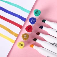 Creative Portable Boxed Marker Pen Double-headed Triangle Paintbrush 1 Set main image 3