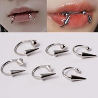 Simple Style Geometric Stainless Steel Plating Unisex Labret 1 Piece main image 1