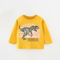 Fashion Dinosaur 100% Cotton T-shirts & Shirts sku image 1