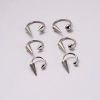 Simple Style Geometric Stainless Steel Plating Unisex Labret 1 Piece main image 2