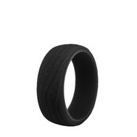 Fashion Solid Color Silica Gel Men's Rings main image 2