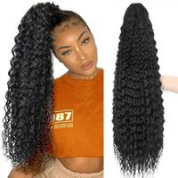 Women's Fashion Brown Light Brown Black Casual High Temperature Wire Curls Wigs sku image 1