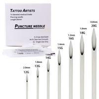 Basic Solid Color Steel Puncture Needle 1 Set main image 1