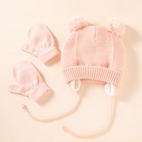 Kid's Fashion Solid Color Wool Cap main image 3