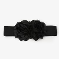 Basic Flower Fabric Women's Woven Belts 1 Piece sku image 1