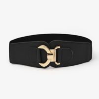 Fashion Retro Palace Carved Double Buckle Waist Belt sku image 7