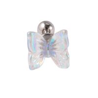 Simple Style Butterfly Stainless Steel Ear Studs Stainless Steel Earrings 1 Piece main image 5