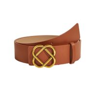 Casual Oval Pu Leather Alloy Women's Leather Belts 1 Piece sku image 4