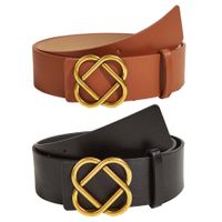 Casual Oval Pu Leather Alloy Women's Leather Belts 1 Piece main image 2