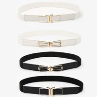 Simple Style Solid Color Pu Leather Women's Leather Belts 1 Piece main image 3
