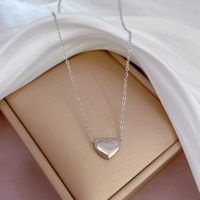 Simple Style Heart Shape Titanium Steel Plating Pendant Necklace sku image 2