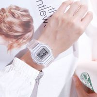 Sports Solid Color Buckle Electronic Women's Watches main image 4