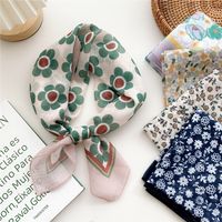 Women's Sweet Flower Cotton And Linen Printing Cotton Linen Scarves main image 6