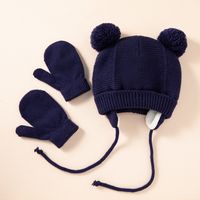 Kid's Fashion Solid Color Wool Cap main image 2