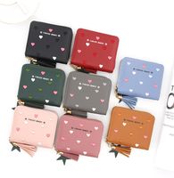 Women's Heart Shape Pu Leather Ornament Zipper Coin Purses main image 6