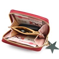 Women's Heart Shape Pu Leather Ornament Zipper Coin Purses main image 3