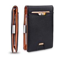 Men's Solid Color Leather Flip Cover Wallets main image 4