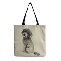 Women's Cute Dog Shopping Bags sku image 8