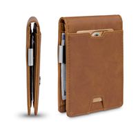 Men's Solid Color Leather Flip Cover Wallets main image 3