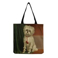 Women's Cute Dog Shopping Bags sku image 13