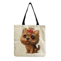 Women's Cute Dog Shopping Bags sku image 14