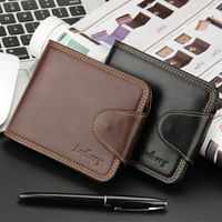 Men's Solid Color Pu Leather Buckle Wallets main image 5