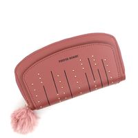 Women's Letter Stripe Pu Leather Ornament Zipper Wallets sku image 3