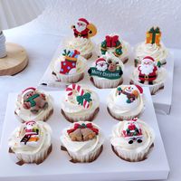 Christmas Christmas Tree Santa Claus Christmas Socks Pe Party Cake Decorating Supplies 1 Piece main image 2