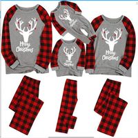 Christmas Fashion Plaid Printing Cotton Blend Polyester Hoodies & Sweaters main image 1
