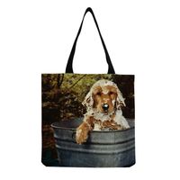 Women's Cute Dog Shopping Bags sku image 2