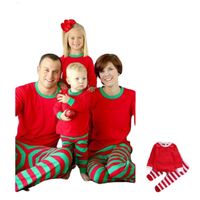 Mode Streifen Baumwolle T-shirt Gerade Hosen Bluse Familie Passenden Outfits main image 1