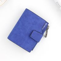 Women's Solid Color Pu Leather Zipper Buckle Wallets sku image 14