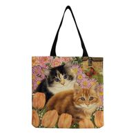 Women's Cute Cat Shopping Bags main image 4