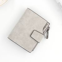 Women's Solid Color Pu Leather Zipper Buckle Wallets sku image 9