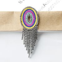 Novelty Fashion Letter Metal Embroidery Plating Rhinestones Unisex Rhinestone Brooches sku image 12