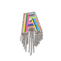 Novelty Fashion Letter Metal Embroidery Plating Rhinestones Unisex Rhinestone Brooches main image 3