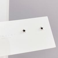 Fashion Star Copper Ear Studs Plating Inlay Zircon Copper Earrings 3 Pairs main image 4