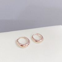 Simple Style Solid Color Copper Earrings Plating Copper Earrings 3 Pairs main image 5