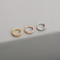 Fashion Round Copper Inlay Zircon Women's Nose Ring 1 Piece main image 2