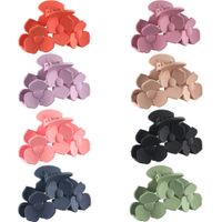 Sweet Solid Color Flower Arylic Hair Claws 1 Piece main image 5