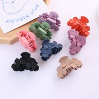 Sweet Solid Color Flower Arylic Hair Claws 1 Piece main image 4