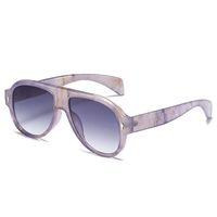 Fashion Color Block Ac Special-shaped Mirror Full Frame Women's Sunglasses sku image 2