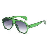 Fashion Color Block Ac Special-shaped Mirror Full Frame Women's Sunglasses main image 2