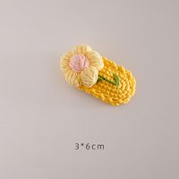 Cute Flower Yarn Hair Clip sku image 1