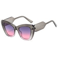 Fashion Color Block Leopard Pc Cat Eye Full Frame Women's Sunglasses sku image 6
